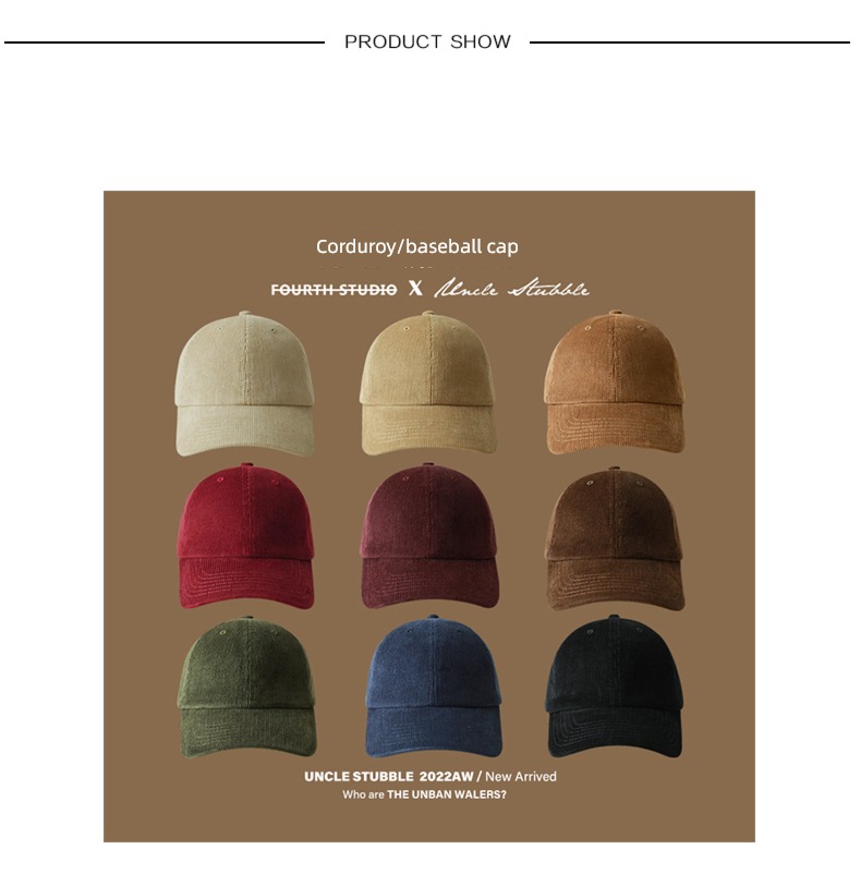 Hu stubble uncle self-control winter face without makeup Soft roof Baseball cap