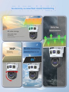 Lenovo Solar Camera 360 Degrees No Dead Angle No Network Mobile Phone Remote Outdoor Night Vision 4G Monitor