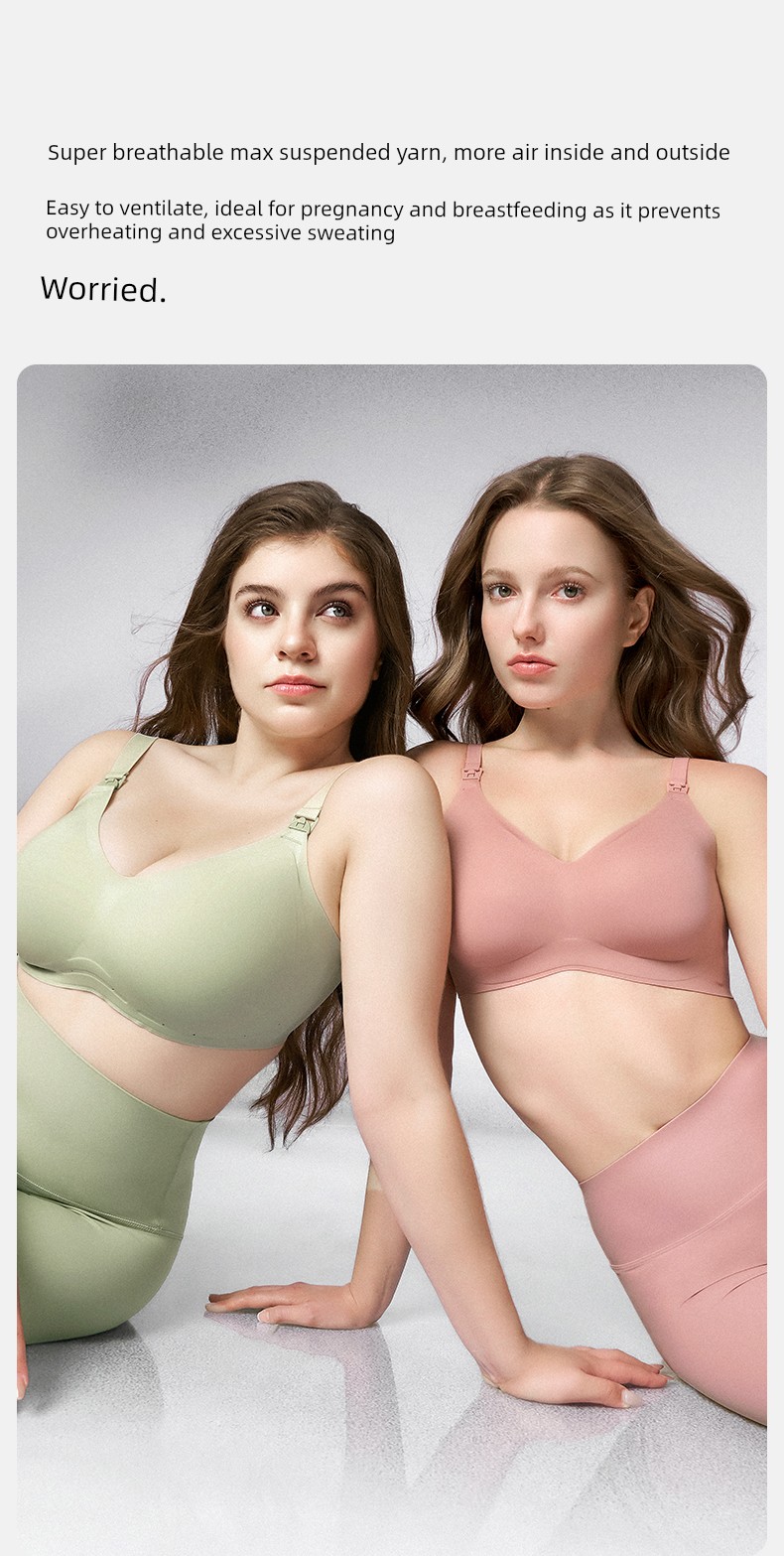 Qianxi Suspension Anti-Gravity Big Chest Special Maternity Breastfeeding Underwear Push up and Anti-Sagging Pregnancy Postpartum Max Bra — 9