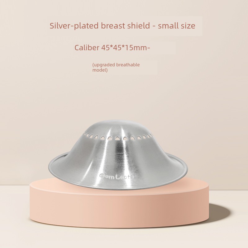 Manyingke Silver-Plated Breathable Anti-Friction Nipple Shield, Ultra-Thin Large Nipple Protector, Breastfeeding Essential — 5