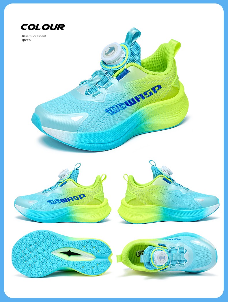 Lightweight Bumblebee Children's Shoes, Boys' Sports Shoes, Mesh Breathable Shock-Absorbing Non-Slip Youth Mesh Shoes, Kidsren's Running Shoes — 15