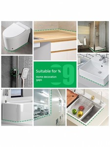Wacker Da Glass Glue Waterproof and Mildew-Proof for Kitchen and Bathroom, Transparent Gray Glue, Strong Adhesive for Se