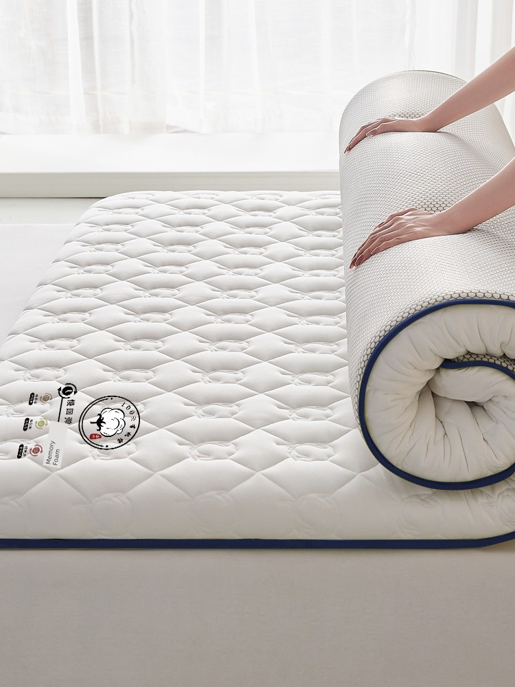 Xinjiang Cotton Mattress Pad, Soft Cushion for Home Use, Student Dormitory Single Bed Cotton Pad, Underbed Protector