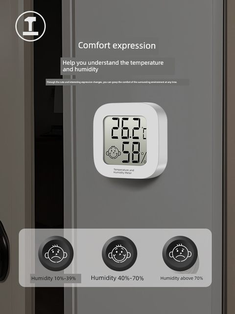 Green forest car thermometer car thermometer car interior display high-precision electronic mini temperature meter