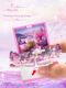 3D three-dimensional book folding explosive bomb book keychain dream paradise pastoral wooden house couple unzipped toys and schoolbag pendant