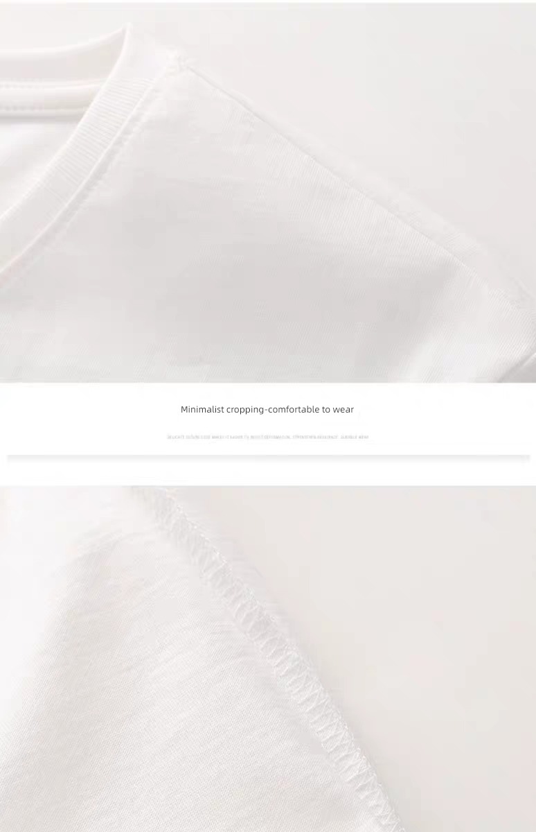 man Solid color pure cotton trend Put on your clothes Short sleeve T-shirt