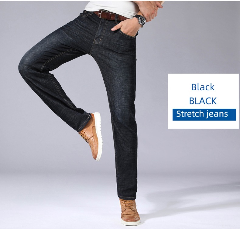 Autumn and winter Thick style elastic force easy Chaopai summer Jeans
