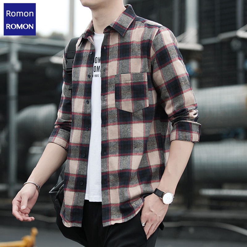 Romon trend easy solar system spring and autumn Long sleeve shirt