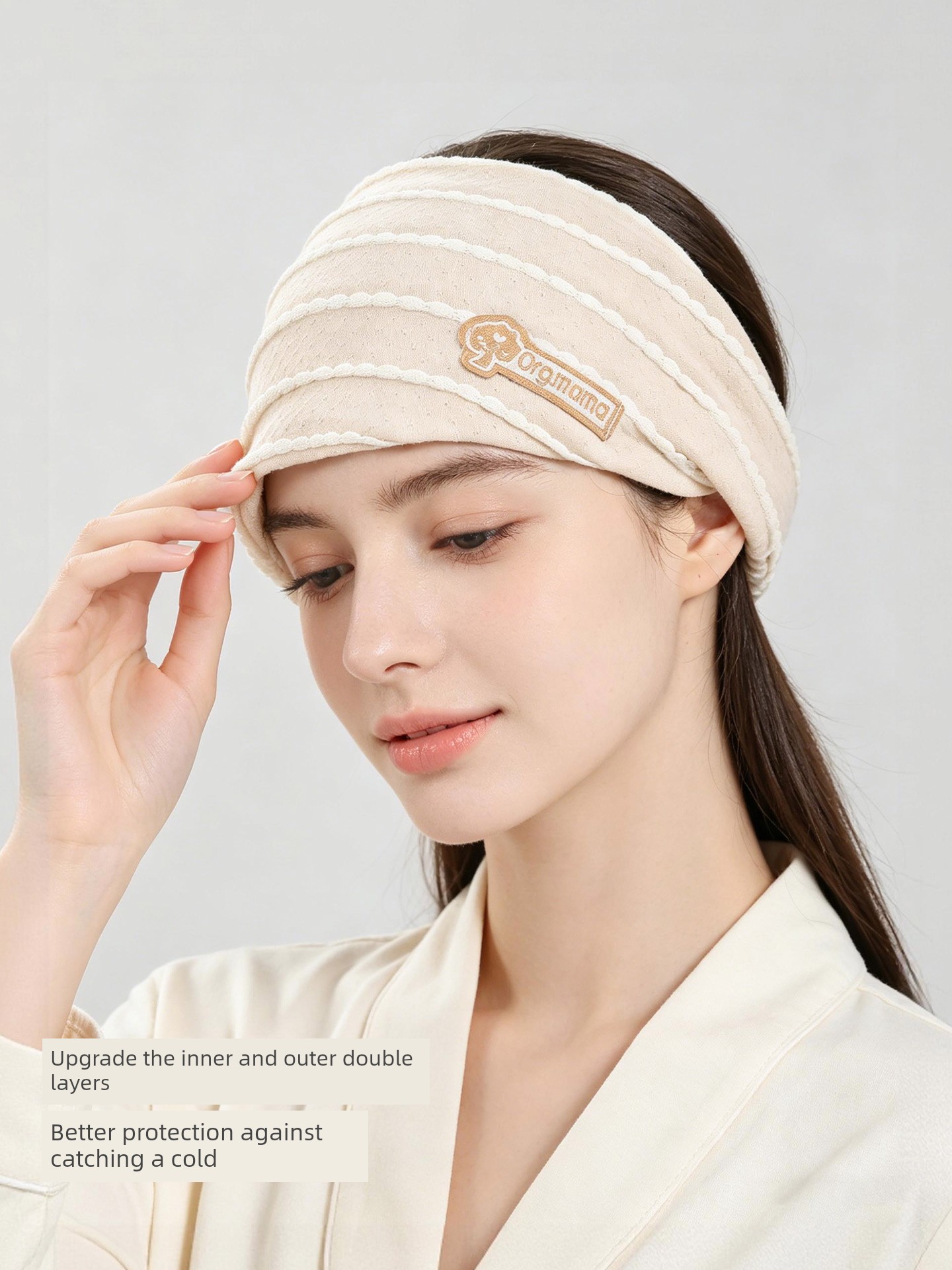 Maternity Windproof Bandana Headband Autumn Childbirth Confinement Hat — 3