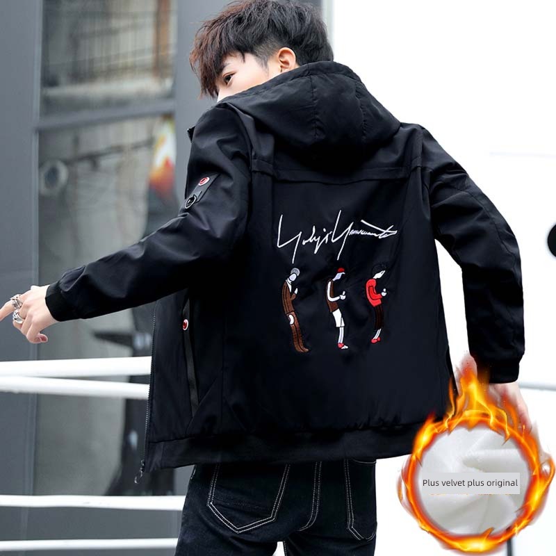 man Autumn and winter Put on your clothes handsome Jacket loose coat