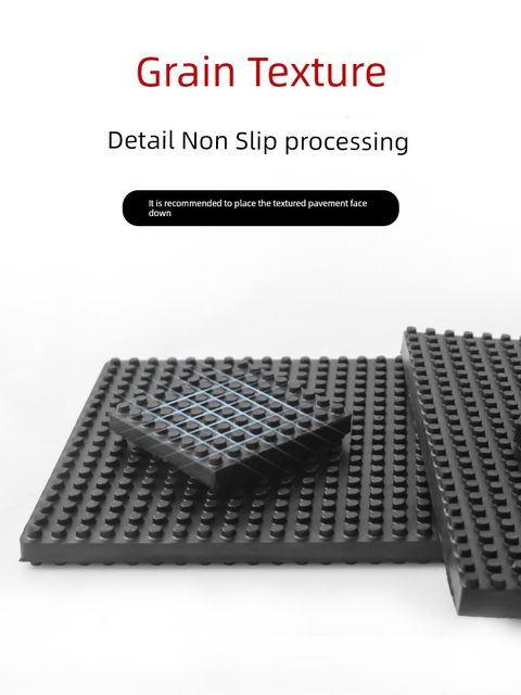 Rubber shock absorbing pad particle surface protruding anti-slip buffer rubber pad water pump/air conditioning external unit/machine foot pad noise reduction
