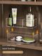 Mirror cabinet storage box hand washing table cosmetics lipstick bathroom bathroom cabinet partition slanted port sorting box