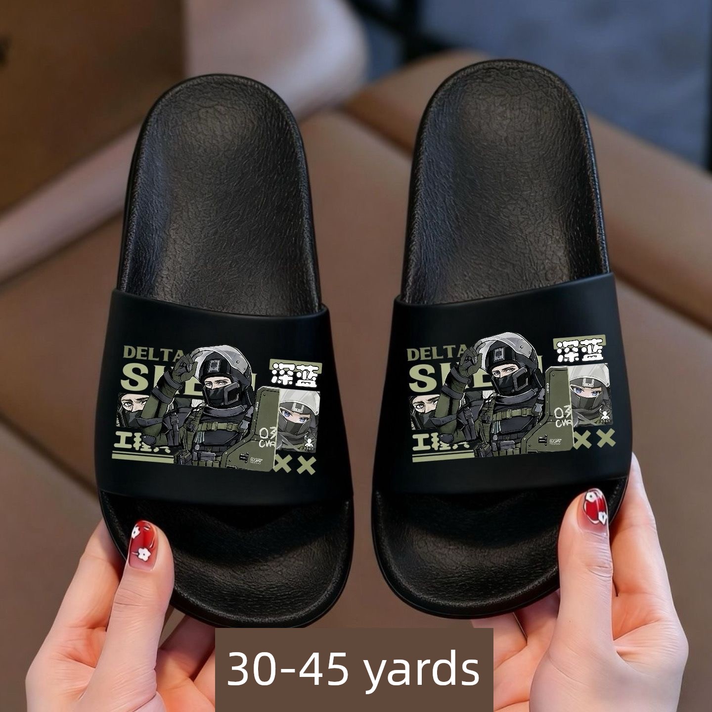 Delta Action Weilong Children's Slippers Summer Non-Slip Soft-Soled Boys' Cartoon Home Bathing Slippers for Older Children — 9
