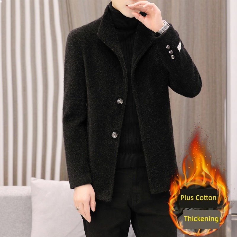 Wool Korean version trend have cash less than that is registered in the accounts Autumn and winter Adding cotton Windbreaker