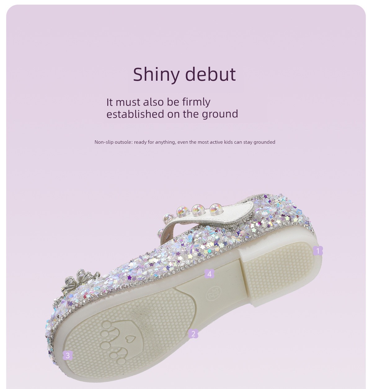 Girls' Crystal Princess Shoes 2026 New Leather Shoes Kidsren's Crystal Shoes Soft Sole Baby Girl Shoes Shiny Summer and Autumn — 11