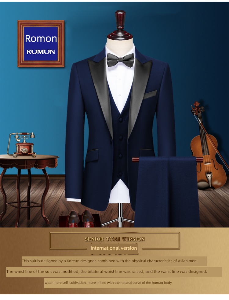 Romon show groom groomsman Pagoda Shiduo Self-cultivation formal wear