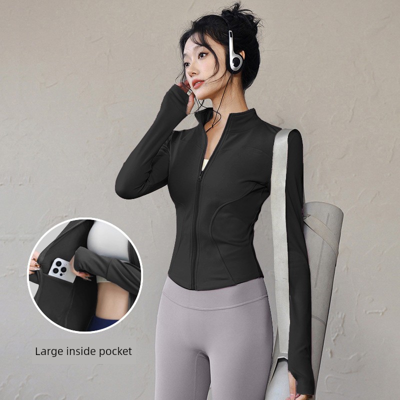 Lulu Quick Drying Clothes Sports Outwear Women's Summer Sun Protection Cinched Bodycon Tops Yoga Long Sleeves Thin Outdoor Cardigan Lulu Quick Drying Clothes Sports Outwear Women's Summer Sun Protection Cinched Bodycon Tops Yoga Long Sleeves Thin Outdoor Cardigan