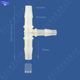 Plastic diameter tee plastic tee joint hose pagoda joint diameter T-shaped tee joint