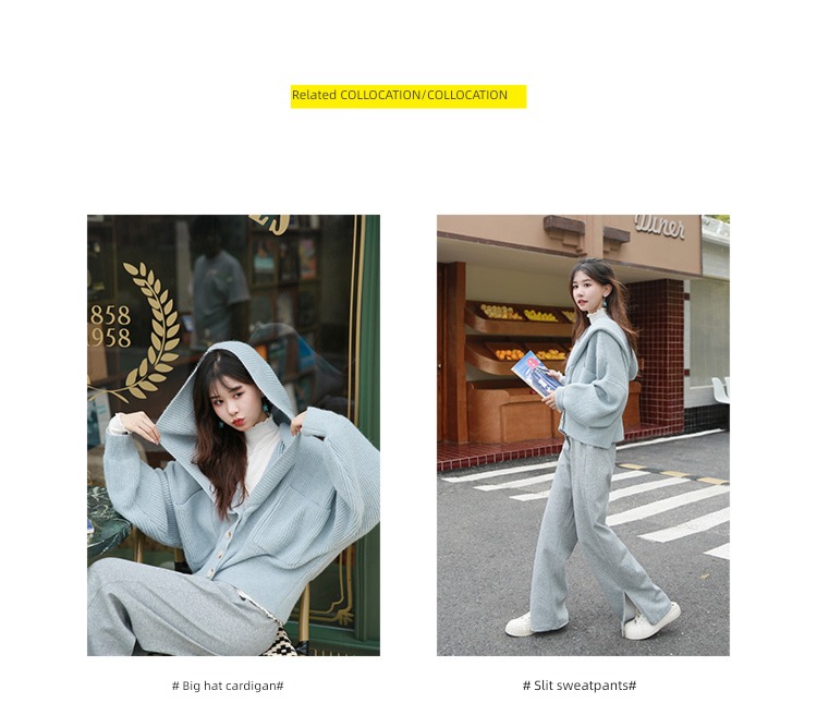 High collar spring and autumn Agaric edge Versatile Self-cultivation Condom sweater