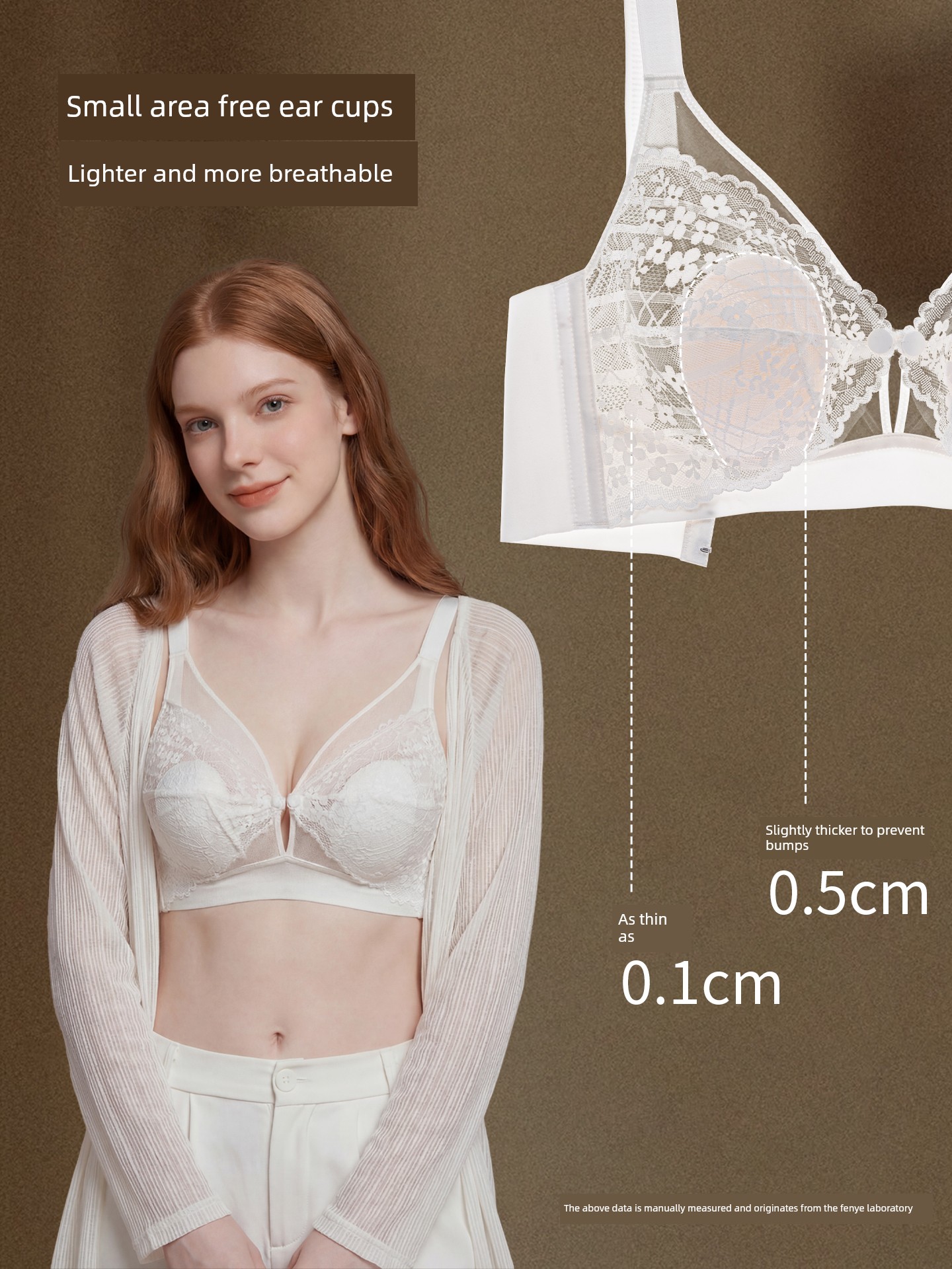 Breastfeeding Bra, Summer Thin Style, Special Anti-Sagging Front-Opening Bra for Postpartum Breastfeeding, Ultra-Thin Breathable Maternity Bra — 3
