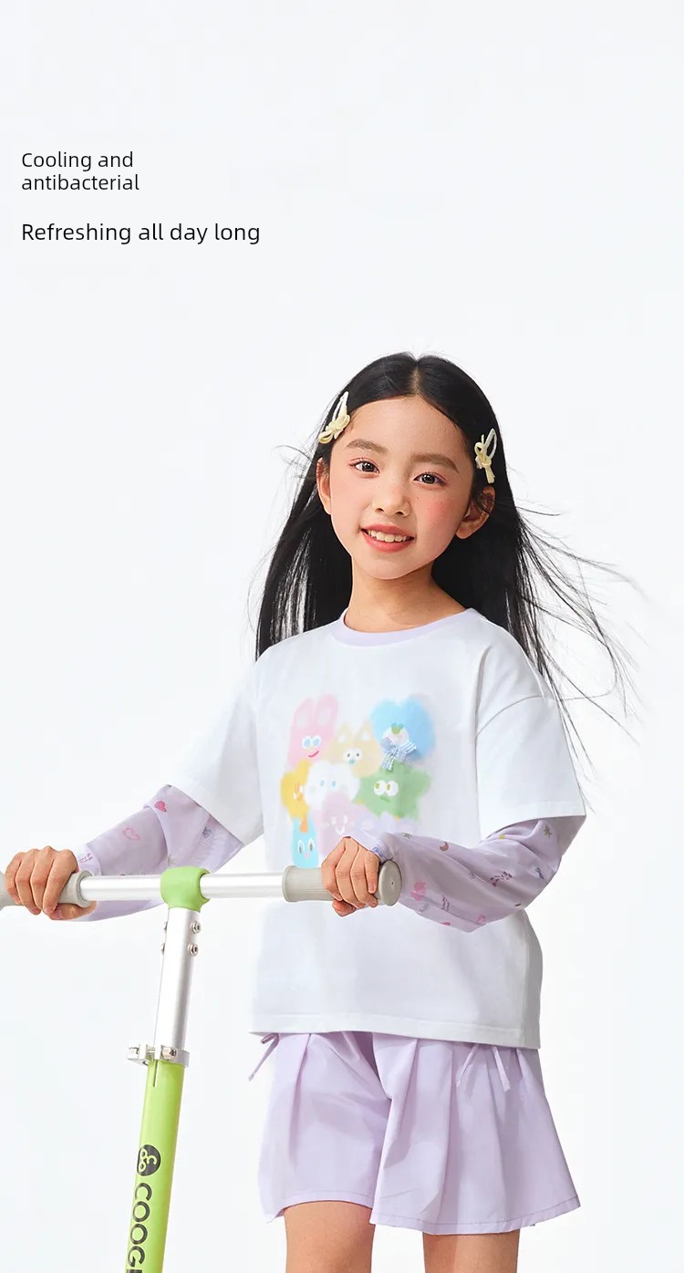 Semir Children's Short-Sleeve T-Shirt 2025 Summer New Style Comfortable Loose Printed Girls' Clothing with a Unique Design — 25