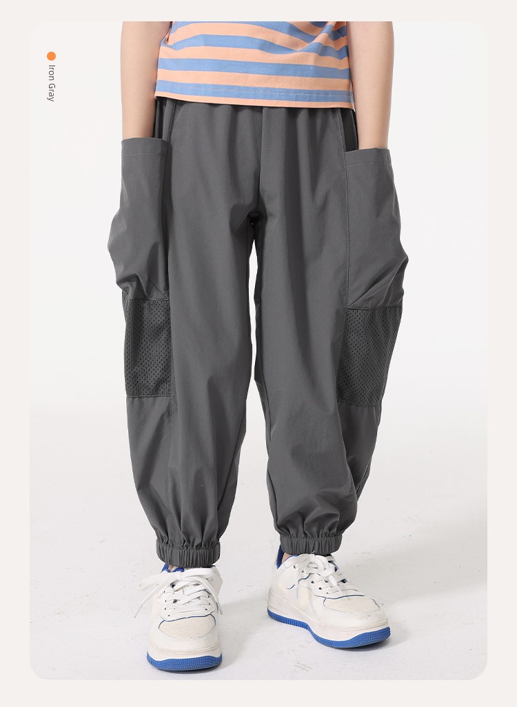 Piggy Banner Children's Cargo Pants Boys' Pants Autumn New Long Pants Big Kids Autumn Outdoor Waterproof Hiking Pants Pc — 31