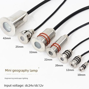 Ip68 Outdoor Star Underground Light Embedded Ground Light Mini Low Voltage Waterproof Stainless Steel Underwater Light G