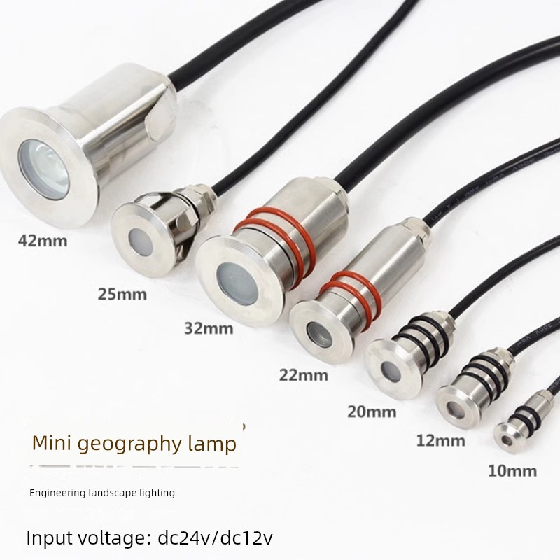 Ip68 Outdoor Star Underground Light Embedded Ground Light Mini Low Voltage Waterproof Stainless Steel Underwater Light Ground Light