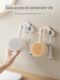 Mouthwash cup toilet cup electric toothbrush storage rack wall-mounted bathroom toothpaste brush cup storage rack