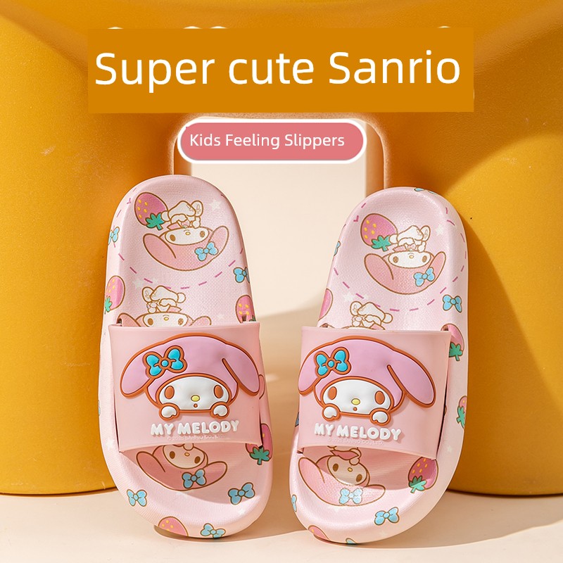 Blue-like Sanrio Kids Slippers Boys and Girls Indoor Soft Bottom Summer Non-Slip Sandals Baby's Bathroom Beach Shoes — 2