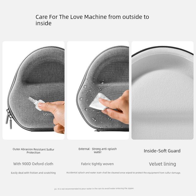 绿联耳机收纳包适用于头戴式苹果Apple AirPods Max保护套便携降噪蓝牙耳机盒数码防摔抗压收纳盒耳机套配件
