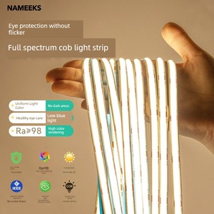 Full Spectrum Cob Light Strip Led Eye Protection Line Light Linear 24V Low Voltage Self-Adhesive Light Bar Living Room T