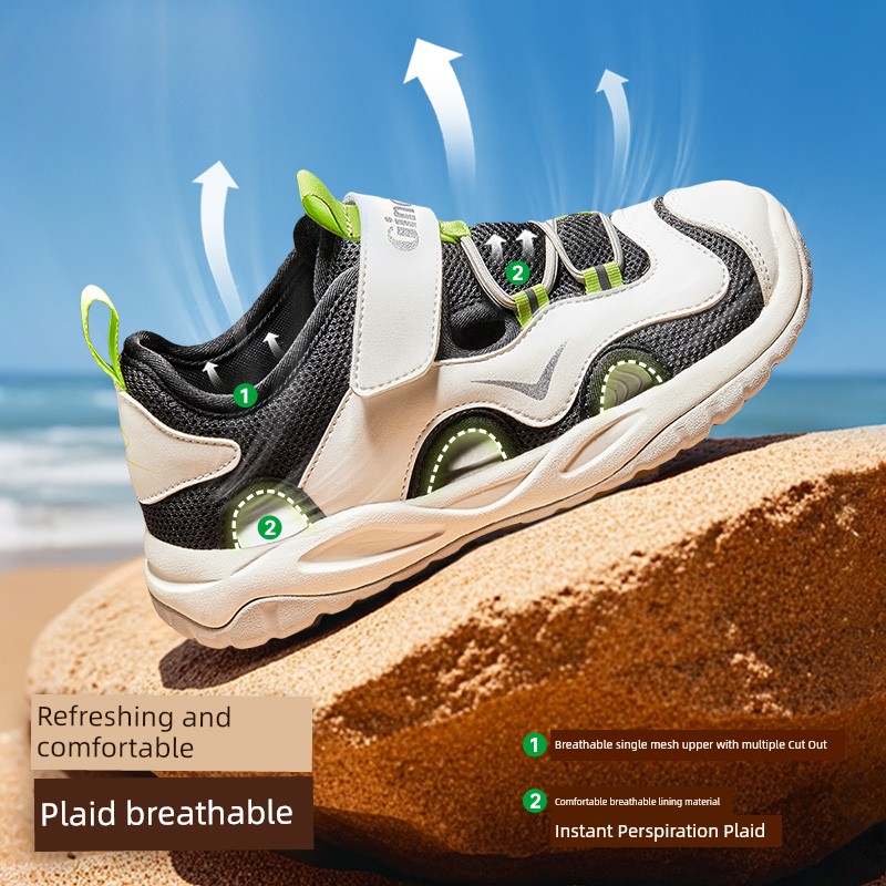 Jinopu Functional Shoes Summer New Sandals Baby Toddler Shoes Men's and Women's Baby Shoes Gw1743