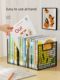Bookshelf desktop small bookcase desk storage shelf picture book desk book artifact children's iron book storage box