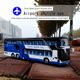 Boy bus toy model simulation double-decker bus alloy five-door bus children's small car