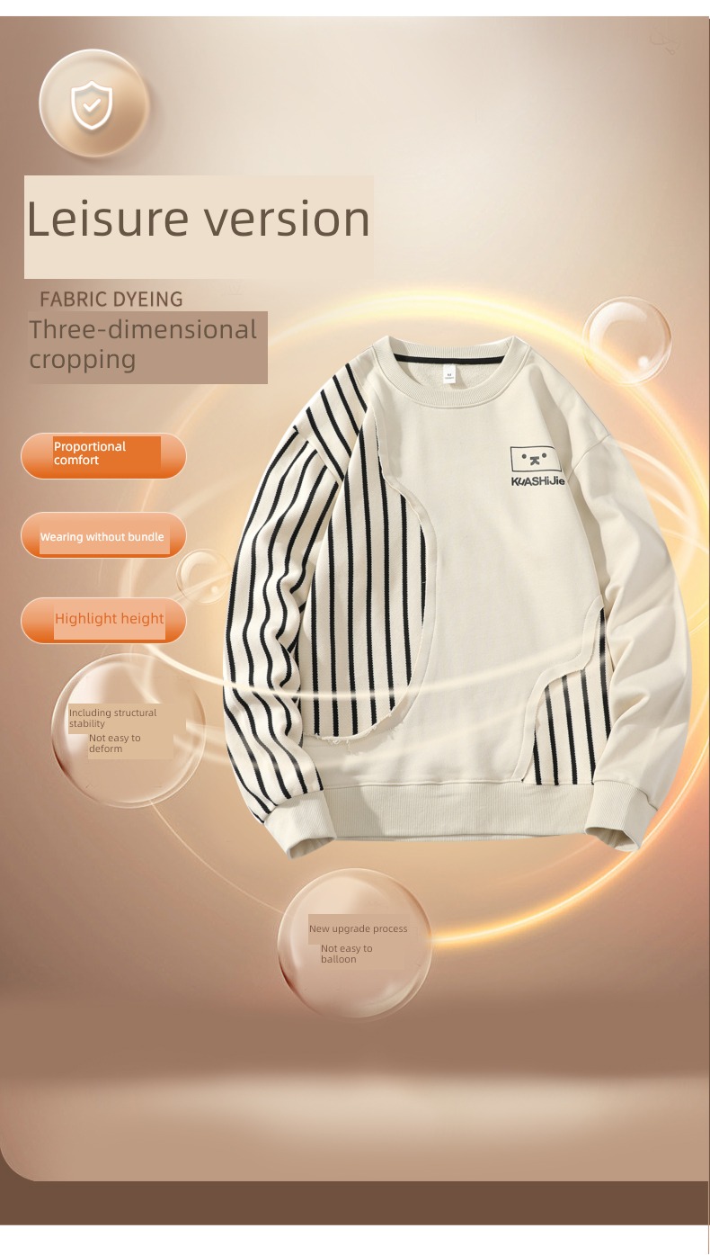 NGGGN man Round neck Autumn and winter Sweater Long sleeve T-shirt