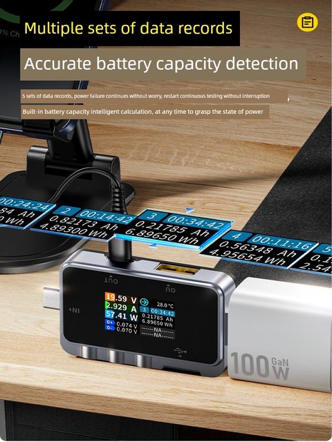 USB tester Type-C current voltage detector pd charger power fast charging protocol ripple detector