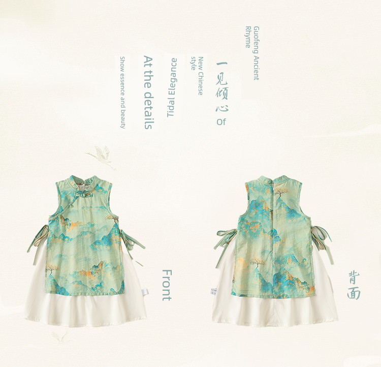 Summer New Chinese Style Kids' Skirt Western Style Baby Girl Han Dynasty — 8