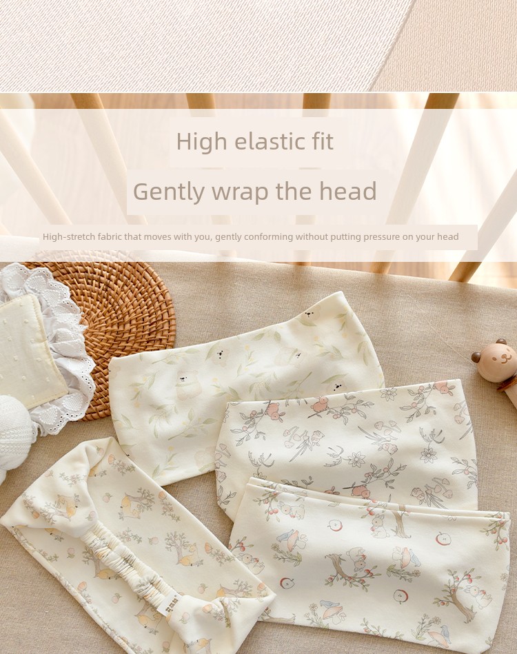 Pure Cotton Postpartum Headband for Mothers, Windproof and Warm, Breathable Headscarf for Forehead Protection, Suitable for All Seasons — 7