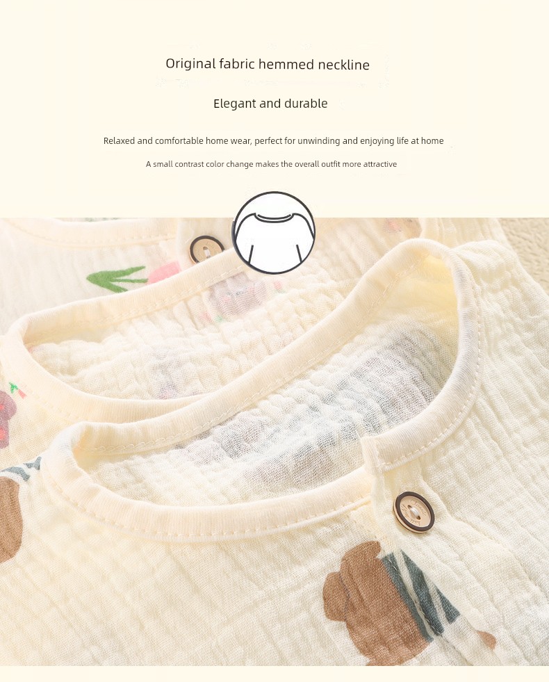 Children's Home Wear 2025 Spring and Autumn New Style Class a Pure Cotton Set for Boys and Girls, Long-Sleeve Long-Pants Pajamas, Air-Conditioning Clothing — 10