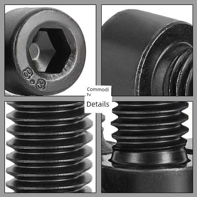 8.8 grade hexagonal screw high strength half-tie cylindrical head bolt cup head screw 5M6M8M10M12M14M16
