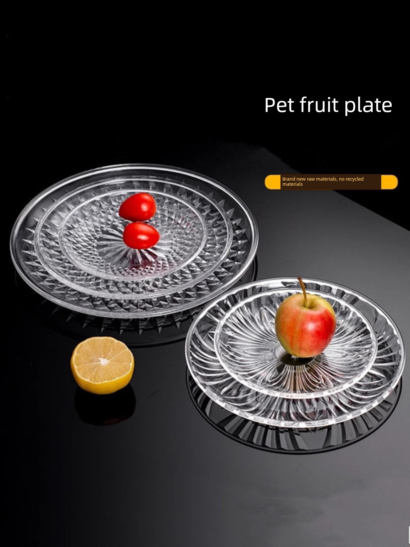 Acrylic Special Bar Large Small Size Transparent Fruit Plate
