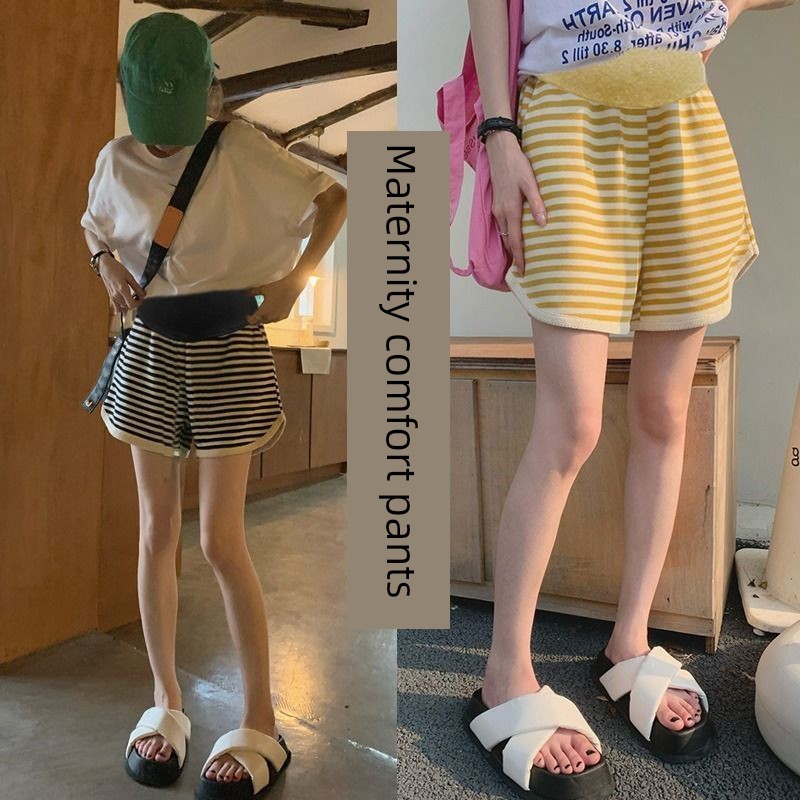 Maternity Shorts, Sleep Pants, Home Pants, Leggings, Anti-Exposure Safety Pants, Summer Thin Wide-Leg Pants, Casual Pants, Plus Size — 3