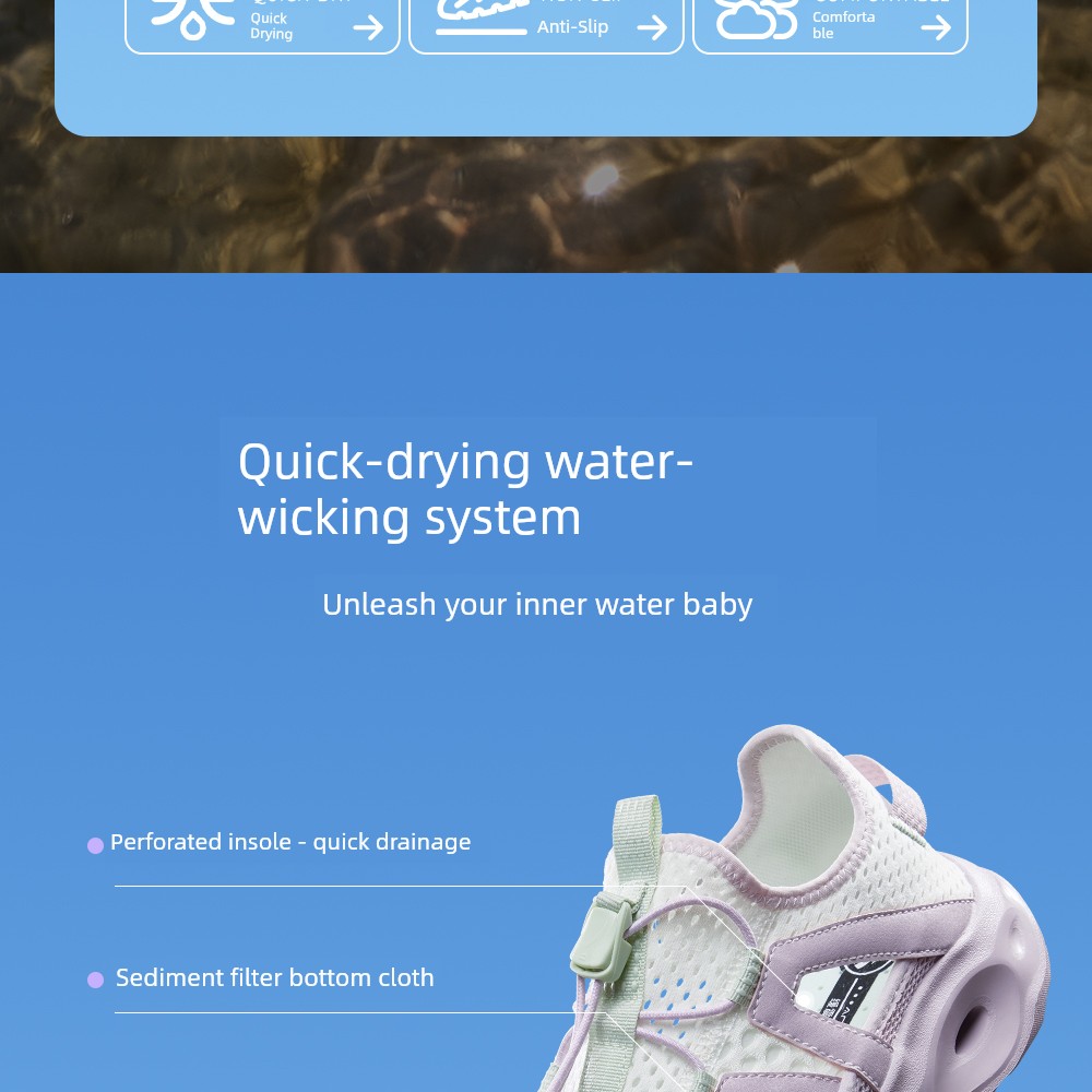 King of Water Trampling | Anta Kidsren's Girls' River-Tracing Shoes and Beach Shoes 2026 Summer New Outdoor Mesh Sports Sandals — 6