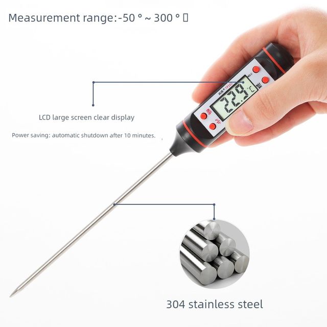 Thermometer Water Temperature Oil Temperature Special Kitchen Food Food Baking Measuring Meter Commercial Baby Milk Powder Water Temperature Meter