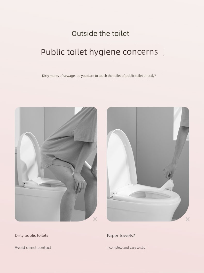 Purcotton Disposable Toilet Mat Full Coverage Tourism Maternal Postpartum Paper Toilet Seat Cover Toilet Seat Paper 10 Pieces — 6