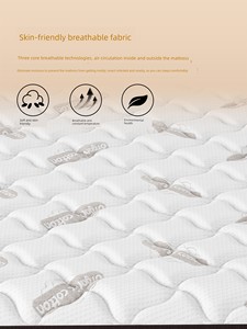 Natural Latex and Coconut Palm Mattress, Top Ten Famous Brands, Individually Packaged Spring Mattress, Soft and Firm, fo