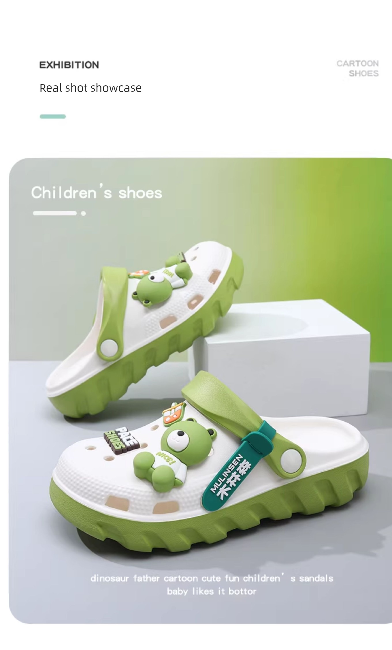 Mulinsen Children's Clogs for Boys, 2026 New Summer Model, Boys' Slippers, Non-Slip, Silent, for Older Children, with a Soft Stepping Feel — 28