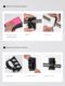 No hole-free gas pipe fixing snap tile on the wall 4-division water pipe fixer snap sticking PVC pipe clamp wire card