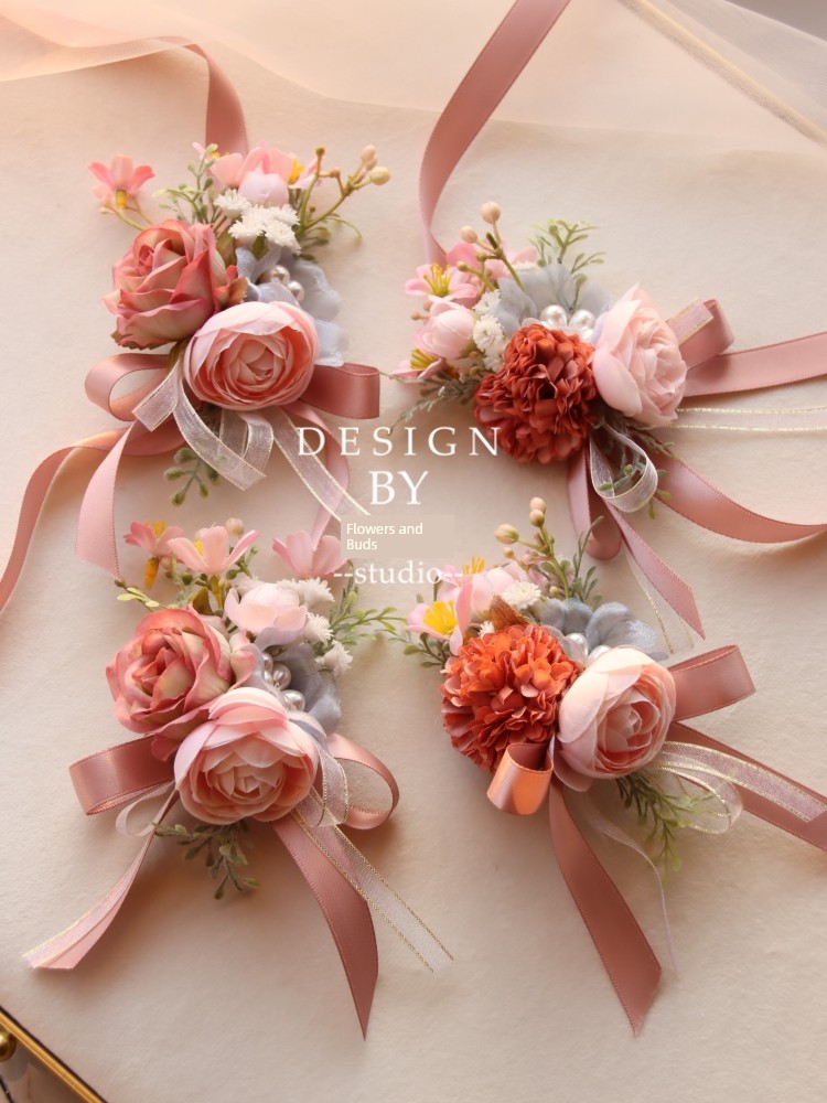 Original Chuangwei Fairy Beautiful Rose Pearl Western Bridegroom Corsage